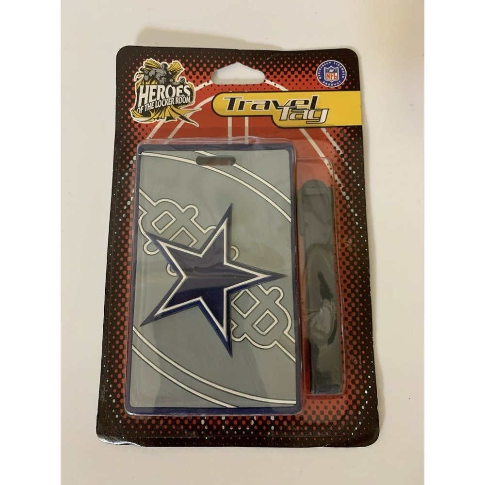 New Dallas Cowboys Travel Bag Tag Luggage ID Tag Team Colors NFL